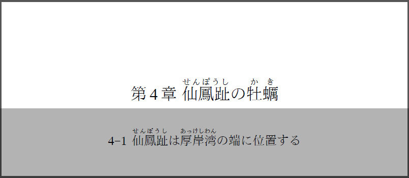 記事タイトルにルビのマークアップをしたときのPDF生成例